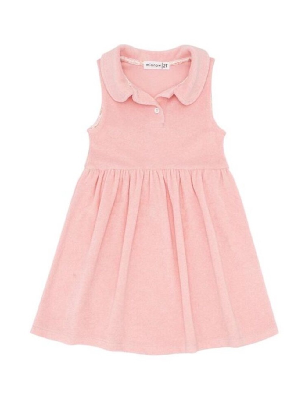 NEW Minnow Pink French Terry Tennis Dress Size 2T NWT - Picture 1 of 10